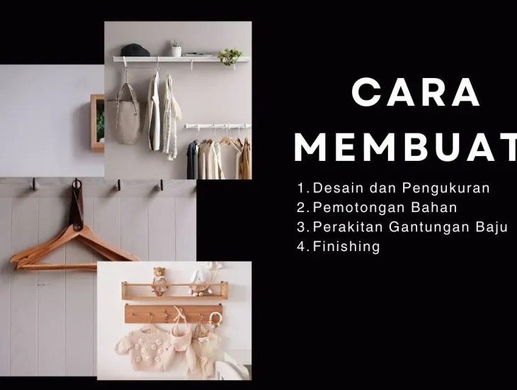 tutorial cara membuat gantungan baju tempel dinding 